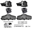 Mercruiser Marine 350 Exhaust Manifolds 4" Risers Elbows 3" Spacers 5.0 5.7L. Fixed Price $875.00.