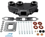 Exhaust Manifold 864612T01 Dry Joint W/ Gaskets Bolts For Mercruiser V6 4.3L. Fixed Price $390.49.