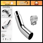 Universal 4-6 Inch Exhaust Elbow With Clamp Chrome & Black Diesel Tip For Truc. Fixed Price $147.99.