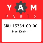 5RU-15351-00-00 Yamaha Plug, Drain 5RU153510000, New Genuine Oem Part. Fixed Price $21.71.