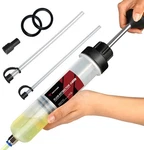 Automotive Fluid Extractor Pump, Oil Change Syringe With Hose, Man Size: 200CC. Fixed Price $24.99.