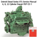 Detroit Diesel Series Service Manual 6-71 8V-71TA Pdf Cd. Fixed Price $12.97.