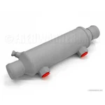 Seakamp 26134 Marine Oil Cooler 2X6" Body 3/8" Npt 1-1/4" Hose Copper. Fixed Price $141.04.