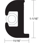 Taco Vinyl Rub Rail Black/white 50' #V11-0809BWK50-2. Fixed Price $308.58.