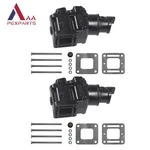 Pair Exhaust Manifold Riser Elbow 4.3 5.0 5.7 305 350 V8 For Mercruiser 4". Fixed Price $295.90.