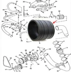 Omc Sterndrive Volvo Penta 4.3 /5.0/5.7/5.8/7.4/7.5/8.2 Elbow Exhaust HOSE913405. Fixed Price $28.50.