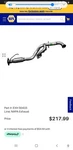 Napa Exhaust. Fixed Price $75.00.