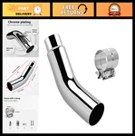 4-5 Inch Universal Exhaust Elbow With Clamp Chrome & Black Diesel Tip For Truc. Fixed Price $118.99.
