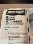 Mercury Mercruiser Exhaust Extension Ring Quicksilver Oem # 821978A1. Fixed Price $75.00.