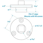 Seachoice 18711 Garboard Drain Plug, Ss, Fits 1/2 In. Pipe. Fixed Price $26.57.