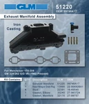 Glm Iron Mercruiser Chevy Marine 4.3 262 Exhaust Manifold Eq 99746. Fixed Price $239.97.