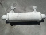 Twin Disc Gear Cooler White Primer With Fittings. Fixed Price $145.00.