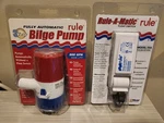 800GPH Bilge Pump And Rule-a-matic Float Switch (combo) 12V. Fixed Price $75.00.