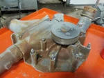 Mtu Mod. 12V1600G80S Diesel Engine Water Pump Assembly And Pipes. Fixed Price $320.00.