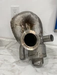 Used Oem Volvo Penta D6 330 Stainless Exhaust Riser 24410932 G-1. Fixed Price $1150.00.