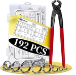 192 Pcs 12 Sizes Goobetter Single Ear Hose Clamps Stainless Steel With. Fixed Price $36.44.