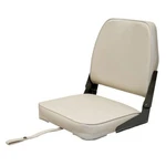 Attwood 98395WH White Low Back Folding Fishing Seat Marine Boat. Fixed Price $34.36.