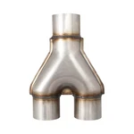 Universal 2.5" Stainless Steel Y Pipe Exhaust Connector For Mid Tubing. Fixed Price $18.43.