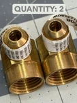 Nos 2-PACK Lot Anderson Metals 3/8" Flare X 1/2" Female Pipe Thread Brass Elbow. Fixed Price $13.69.