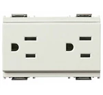 Vimar 16246.B Idea 2P+E White Usa Standard 15A 127V 2-POLE Duplex Socket Outlet. Fixed Price $29.95.