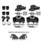 Mercruiser V6 One-piece Exhaust Manifold Riser Conversion 4.3 Elbow Kit Set Dry. Fixed Price $1259.00.