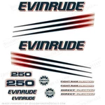 Fits Evinrude 250HP Bombardier Outboard Decal Kit 2002-2006 Engine Stickers. Fixed Price $129.95.
