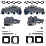 Mercruiser Chevy Marine 8.2 454 502 7.4L Exhaust Manifolds 4" Risers Elbows. Fixed Price $699.95.