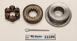 Johnson Evinrude 9.9 15HP Propeller Nut Spacer Thrust Washer New Cotter 1974-92. Fixed Price $18.00.