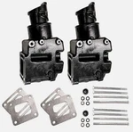 Two Exhaust Manifold Riser Elbow 4.3 5.0 5.7 305 350 V8 Mercruiser 4" 83-01. Fixed Price $299.99.