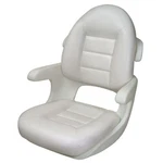Tempress 57010 High Back Helm Seat White Cushion 26"X 23.5"X 27.5" Md. Fixed Price $336.09.