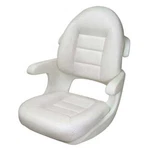 Tempress 57010 Elite Helm High Back Boat Seat White Marine With Cushion. Fixed Price $390.93.