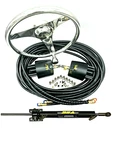 Inboard Boat Hydraulic Twin Steering Suits Engine Stainless Wheels 150HP. Fixed Price $1299.00.