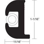 Taco Marine V11-0809BWK50-2 Flex Vinyl Rub Rail Kit Black White Insert 50'. Fixed Price $298.40.