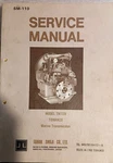 Marine Hydraulic Transmission Service Manual TM729S&D Tonanco Nippon. Fixed Price $50.71.