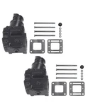 Pair Exhaust Riser Elbow 4.3L 5.0L 5.7L 6.2L 305 350 V8 For Mercruiser 4". Fixed Price $245.00.