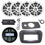 Infinity Radio, Adapter, Spa Bezel, Ant, Amp W/kit, 4X 6.5" 180W White Speaker. Fixed Price $492.49.