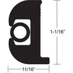 Taco 50FT Flexible Vinyl Boat Rub Rail Kit Black With Insert 1-1/16"X11/16". Fixed Price $250.96.