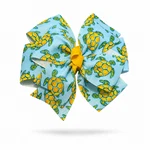Sea Turtle Pinwheel Hair Bow. Fixed Price $7.00.