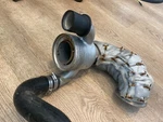 Used Oem Volvo Penta D-6 435A-B Stainless Exhaust Riser Pipe 24469181 G-1. Fixed Price $1425.25.