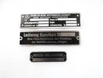 Data Plates Mercedes Cars Metal Black Units Fit For Benz #23D18. Fixed Price $33.36.