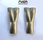 Pair Of 3" Weld-on Exhaust Header Collector, 2" Od Primaries Connector. Fixed Price $67.68.