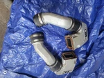 Omc Cobra And Stringer 305 350 Gm Exhaust Elbow Risers Pair. Fixed Price $75.00.