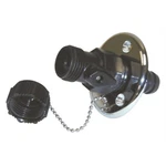 T-h Marine Washdown Fittings With Shut-off Valve &cap WDV-1CP-DP Flush. Fixed Price $39.35.