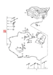 Genuine Audi Q5 8RB Metering Line For Reducing Agent Injector 8R0131984AJ. Fixed Price $337.07.