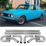 For Volvo 142 144 2.5" Od Straight Bend Diy Custom Mandrel Exhaust Pipe Kit 8PCS. Fixed Price $129.11.