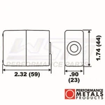Wsm Transom Anode Johnson / Evinrude 60 - 300 PMC00155A, 0398331, 0433458. Fixed Price $14.97.