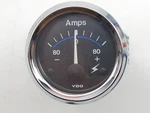 Vdo 190 503 Standard Line Chrome Marine 2" 12V 80 Amp Non-shunted Ammeter Gauge. Fixed Price $49.95.