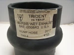 Trident Marine 4" Black Rubber Hump Hose Exhaust Bellows THH-4SS. Fixed Price $44.99.