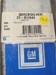 Gasket Set, Intake, Mercury Mercruiser 27-811644 Genuine Oem Nos. Fixed Price $49.00.