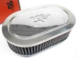 K&n 59-2890 Stainless Steel Marine Flame Arrestor 8" X 5.5" Oval Dual 2.5" Inlet. Fixed Price $35.95.